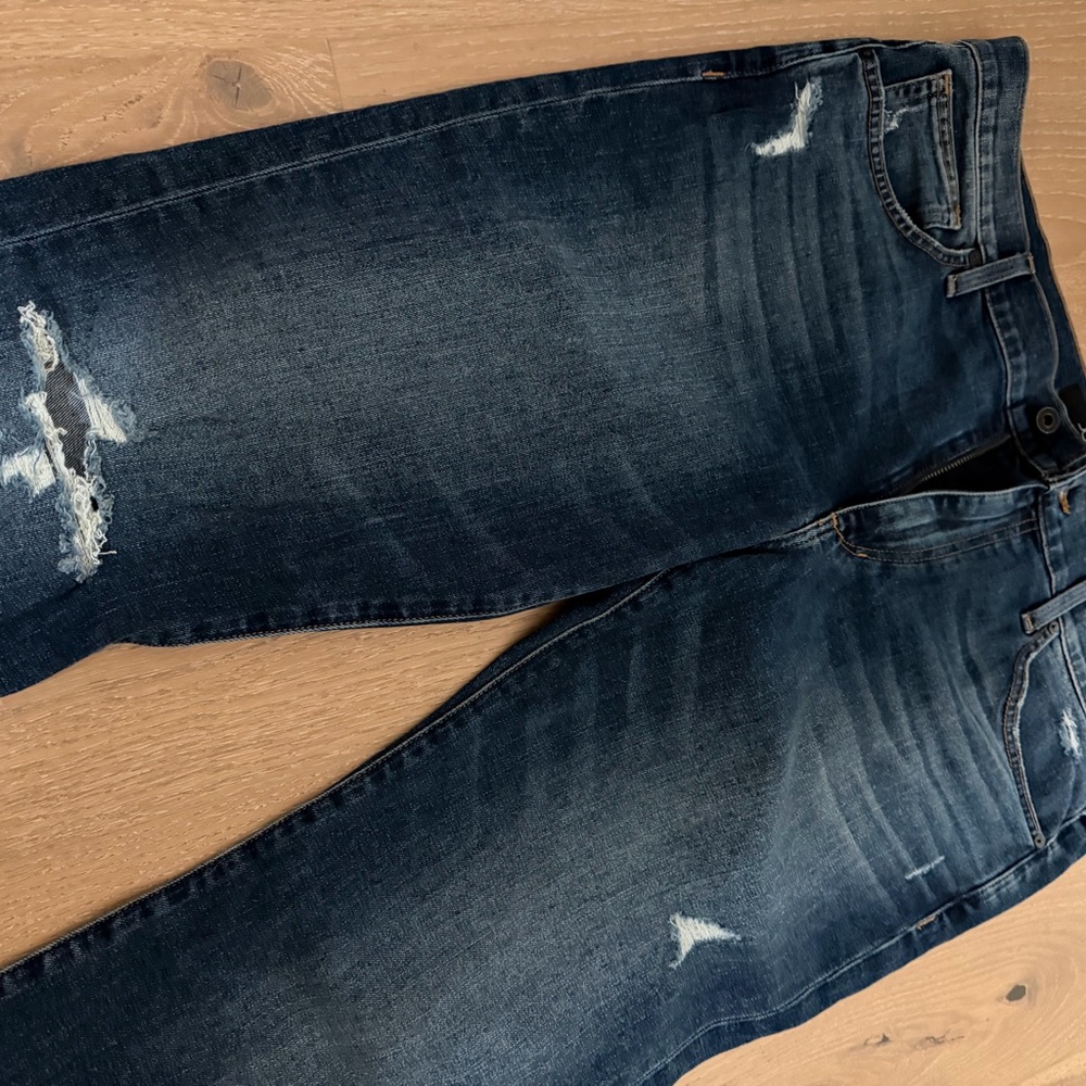 Joe's Jeans Men's Dark Blue Distressed Jeans